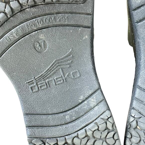 Dansko XP 2.0 Patent Leather Black Colorful Confetti Sparkle Slip On Clogs 37 7 - Picture 7 of 7